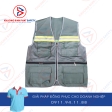 ÁO KỸ SƯ (GILE) 6 TÚI XÁM